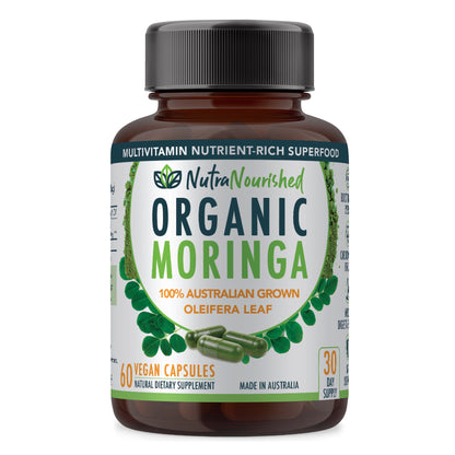 organic moringa leaf 60 vegan cap supplements